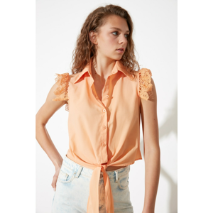 Trendyol Peach Shoulder Detail shirt