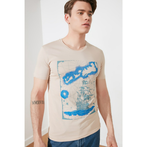 Trendyol Beige Men's T-Shirt