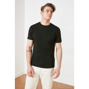Trendyol Black Men's Regular Fit Short Sleeve T-Shirt