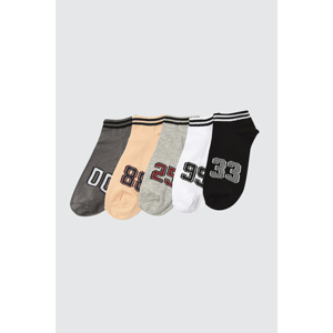 Trendyol MulticolorEd Men's 5 Pack Suba Sneaker Socks