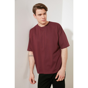 Trendyol Burgundy Men's T-Shirt