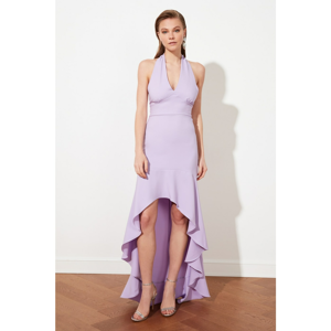 Trendyol Lilac Flywheel Evening Dress & Graduation Dress