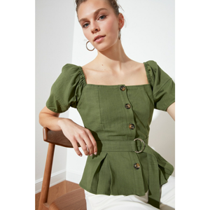 Trendyol Mint Belt Blouse