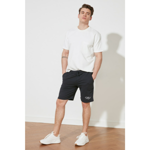 Trendyol Navy Blue Men's Embroidered Shorts & Bermuda