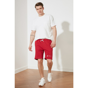 Trendyol Red Men's Regular Fit Printed Shorts & Bermuda