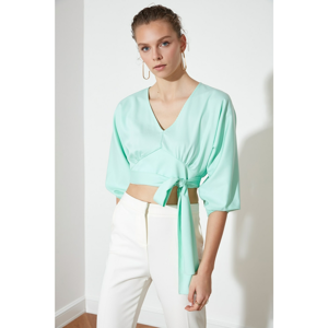 Trendyol Mint Belt Blouse