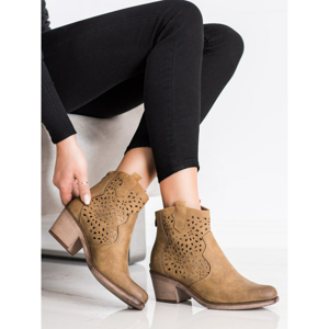 SERGIO LEONE SPRING OPENWORK BOOTIES