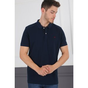 T8577 DEWBERRY MEN'S T-SHIRT-LACİVERT