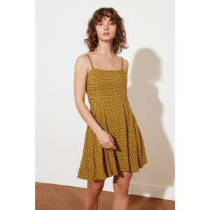 Khaki Polka dot dress Trendyol - Women