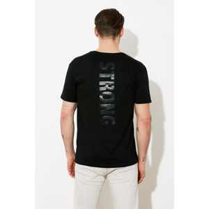 Trendyol Black Men's Printed T-Shirt