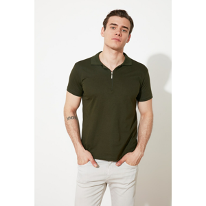 Trendyol Khaki Men's Regular Fit Polo Neck T-shirt