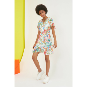 Trendyol Multicolored Double Breasted Dress
