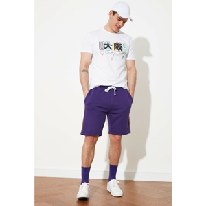 Trendyol Shorts - Purple - Normal Waist