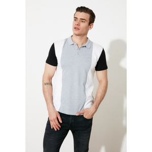 Trendyol Gray Men's Polo Neck T-shirt