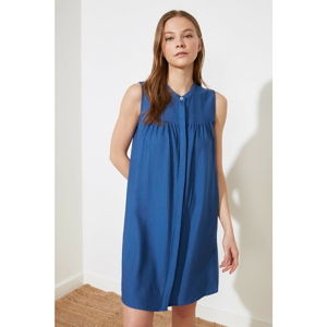 Trendyol Indigo High Neck Dress