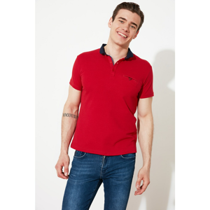 Trendyol Burgundy Men's Polo Neck T-shirt