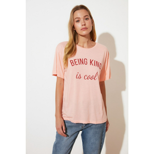 Trendyol Pink Boyfriend T-Shirt
