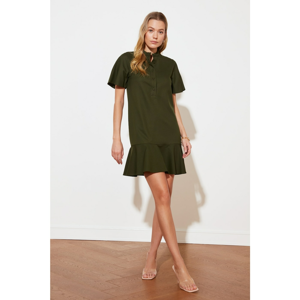 Trendyol Khaki Button Detailed Dress