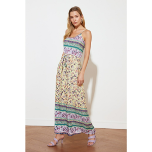 Trendyol Multi Color Gathered Pattern Dress