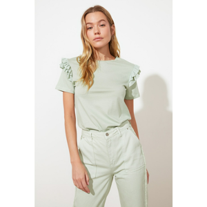 Trendyol Mint Basic Knitted T-Shirt