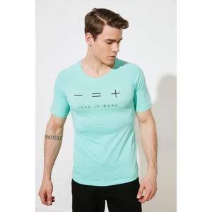 Trendyol Mint Men's Printed T-Shirt