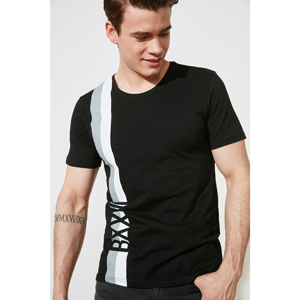 Trendyol Black Men's Printed T-Shirt