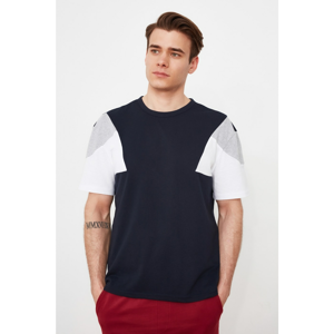 Trendyol Navy Blue Men's Wide Cut T-Shirt