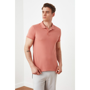 Trendyol Dried Rose Men's Slim Fit Polo Collar Polo Neck T-shirt