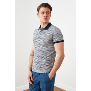Trendyol Gray Men's Short Sleeve Slim Fit Polo Collar T-shirt