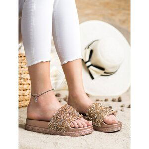 SEASTAR FLIP-FLOPS WITH FASHION CRYSTALS