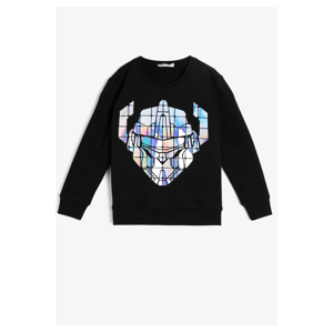 Koton Black Kids Printed Sweatshirt