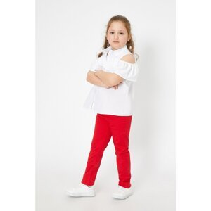 Koton Cotton Red Girl's Trousers
