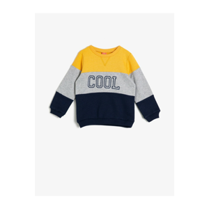 Koton Baby Boy Yellow Written Sweatshirt