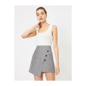 Koton Women's Button Detail Skirt