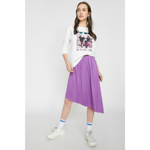 Koton Skirt - Purple - Midi