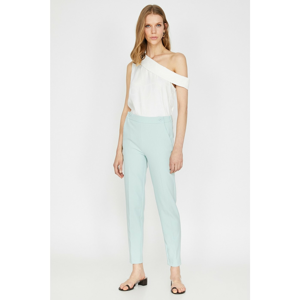 Koton Women Green Desire Sabancı for Cotton Trousers