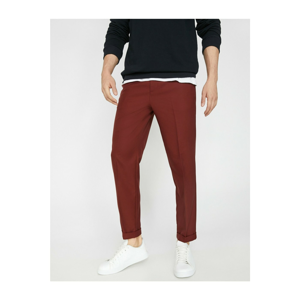 Koton Men's Brown Pocket Detail Trousers