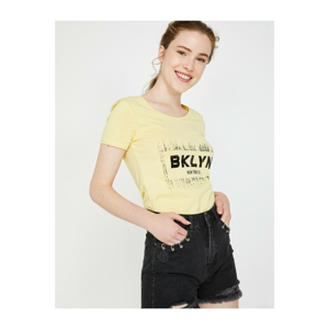 Koton Women's Yellow T-Shirt