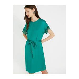 Koton Women Green Tie Waist Dress