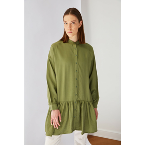 Trendyol Khaki Judge Collar Tunic Dress