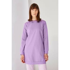 Trendyol Lilac Knitted Basic Sweatshirt