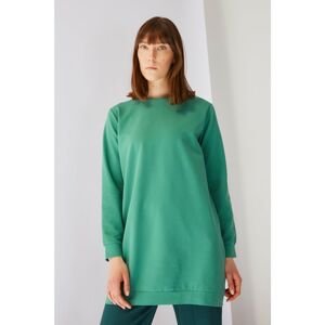 Trendyol Green Knitted Basic Sweatshirt