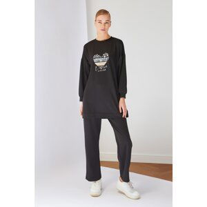 Trendyol Sweatsuit Set - Black - Fitted