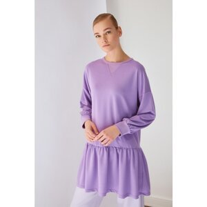 Trendyol Purple Frilly Hem Tunic