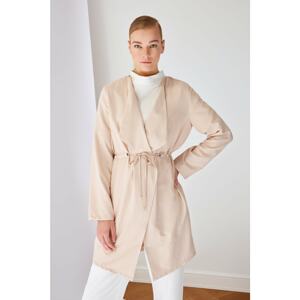 Trendyol Beige Shawl Collar Jacket