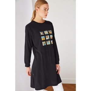 Trendyol Black Long Knitted Tunic