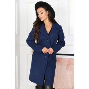 Merce Woman's Coat Magda Navy Blue