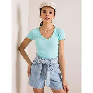 RUE PARIS Mint fitted t-shirt