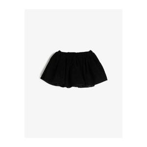 Koton Pleated Tulle Mini Skirt