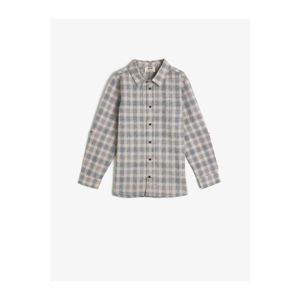 Koton Boy Beige Checkered Shirt